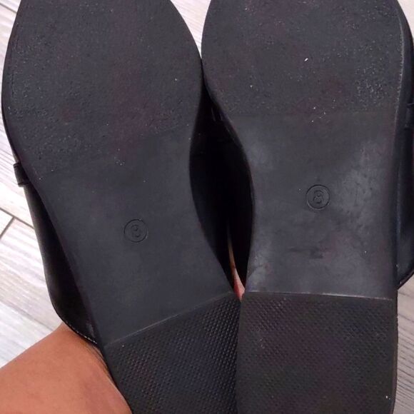 (1-3151) EasySmile Plastic Chain Decor Flat Mules Sz 8 - Picture 8 of 14